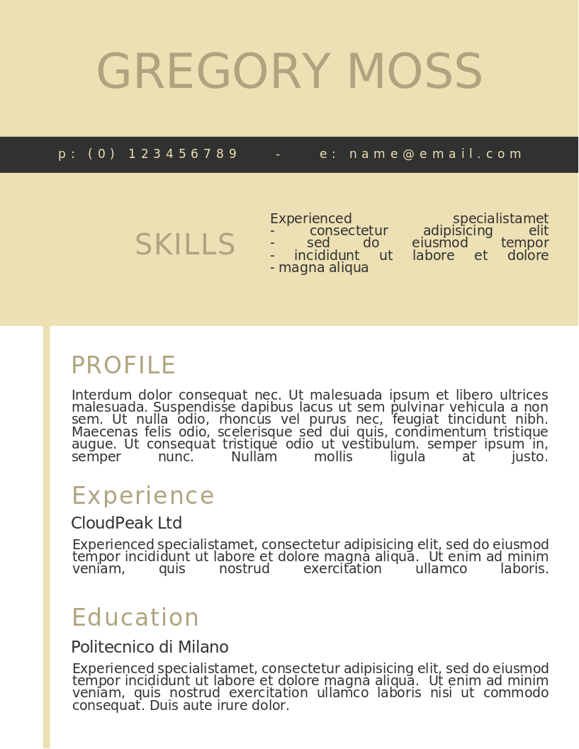 Ready For The World CV – Vorschau